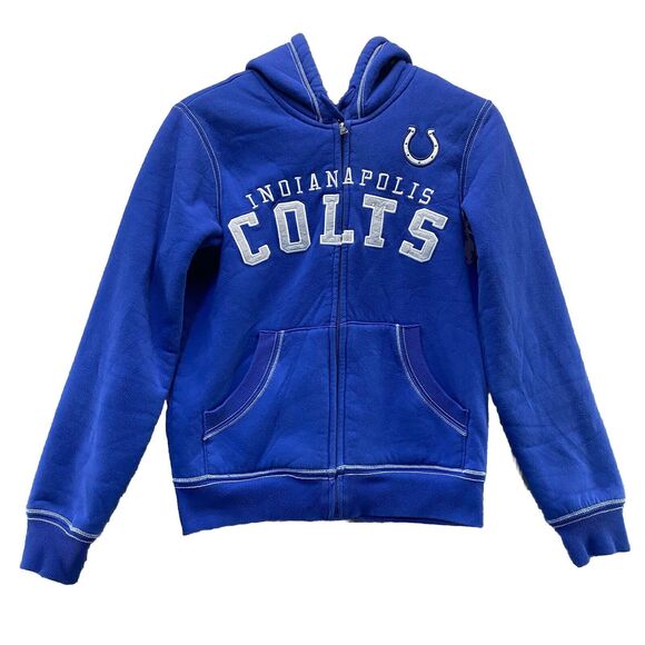 NFL Indianapolis Colts Jacket Coat Women’s Small Fleece Lined - Picture 1 of 9